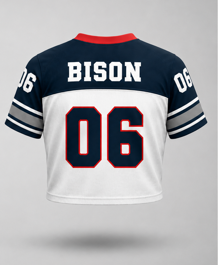 Women's Cropped Bison Jersey *Preorder*