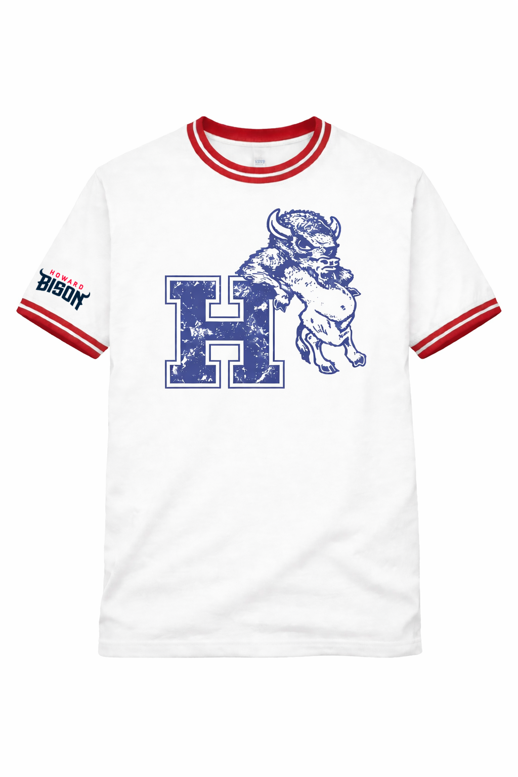 Howard University Vintage Bison Ringer Tee *Preorder*