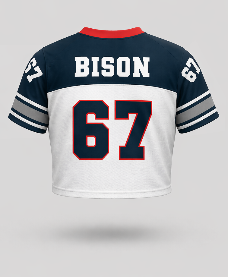 Women's Cropped Bison Jersey *Preorder*